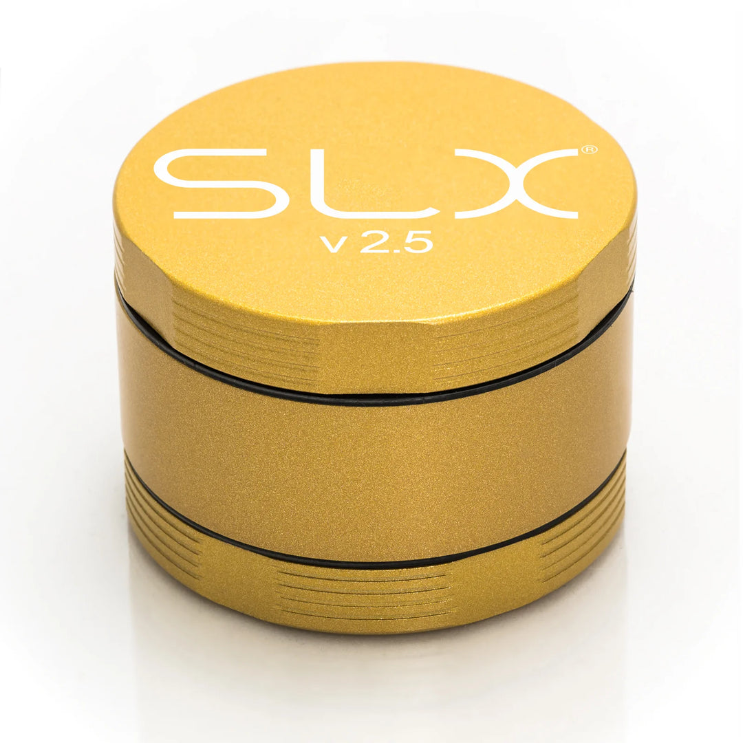 SLX Grinder Aluminium Non Sticky 50 mm, Yellow Gold