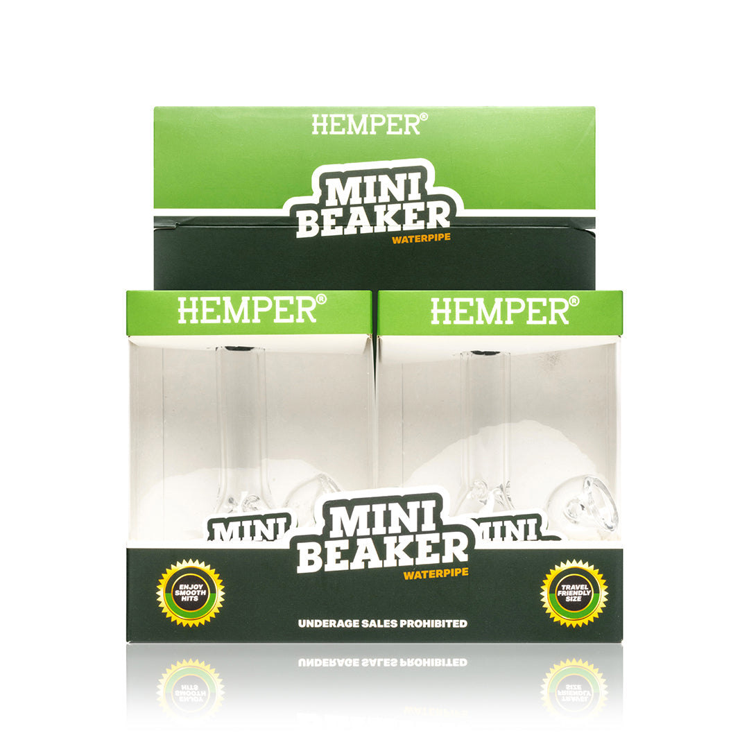 HEMPER - Mini Beaker Bong Display 4 Count