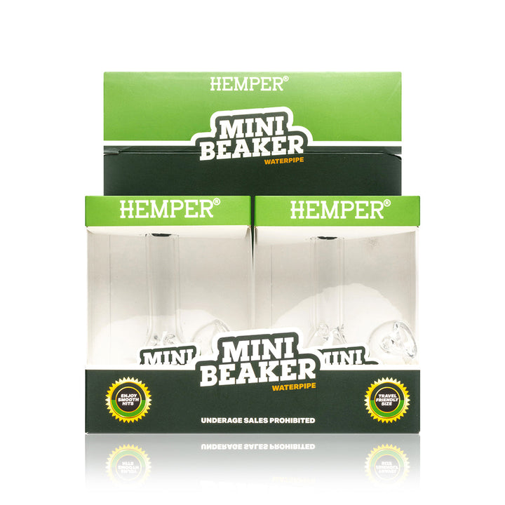 HEMPER - Mini Beaker Bong Display 4 Count