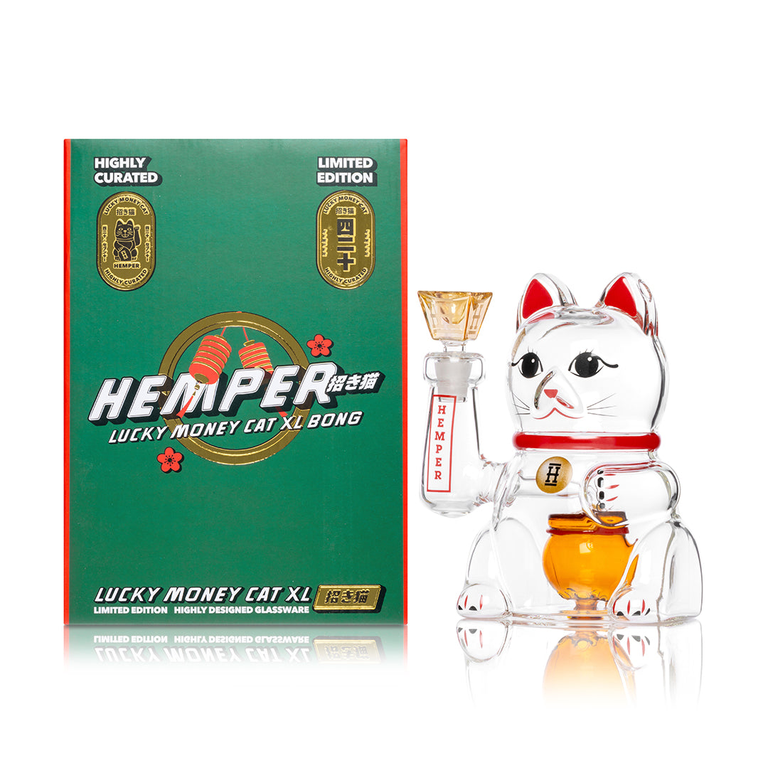 HEMPER - Lucky Cat XL Bong 7"