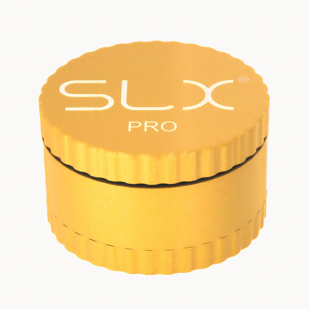 SLX Pro Grinder Aluminium Non Sticky 62 mm, Yellow Gold