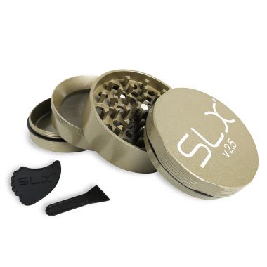 SLX Grinder Aluminium Non Sticky 62 mm, Champagne Gold