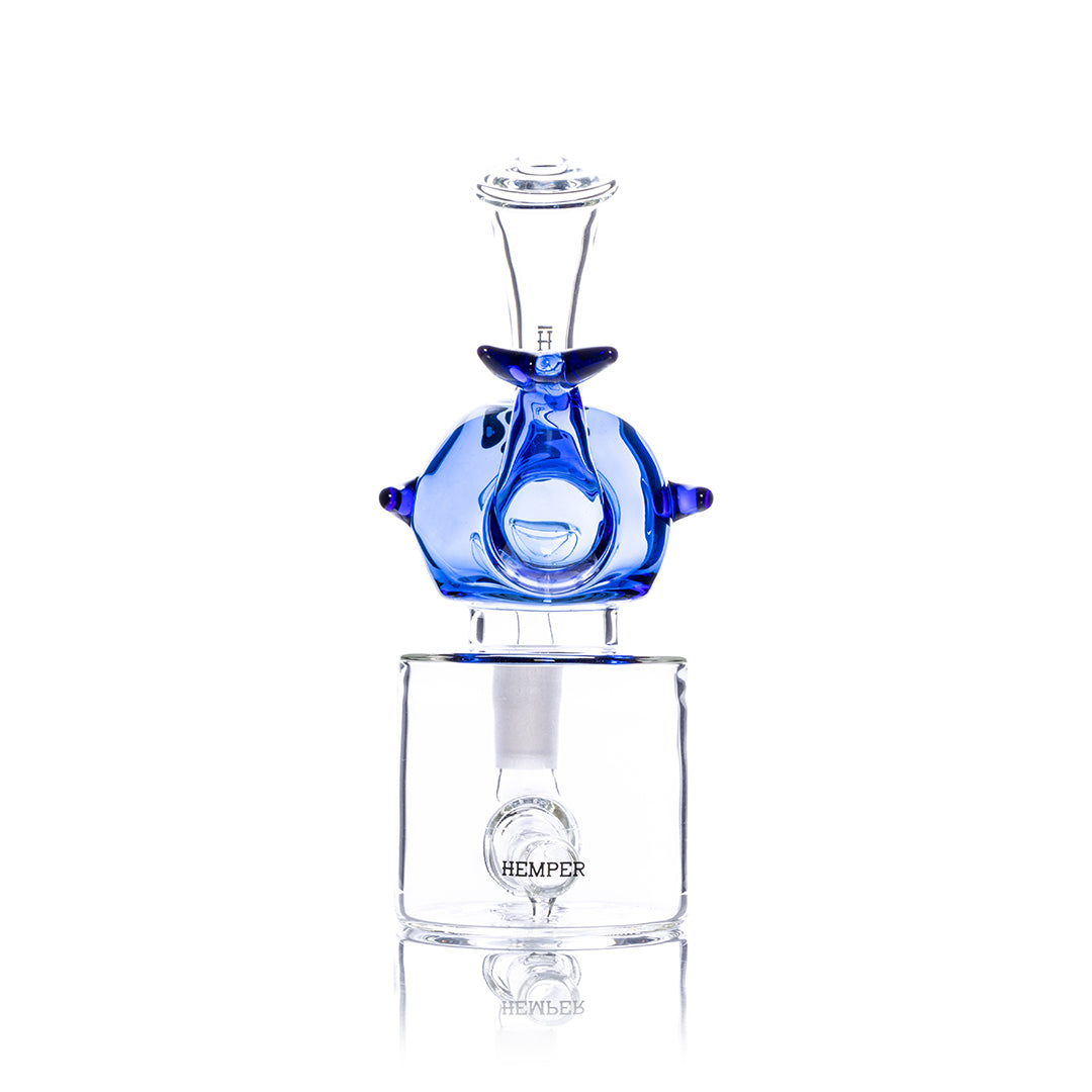 HEMPER- Blue Whale Bong 6.5"