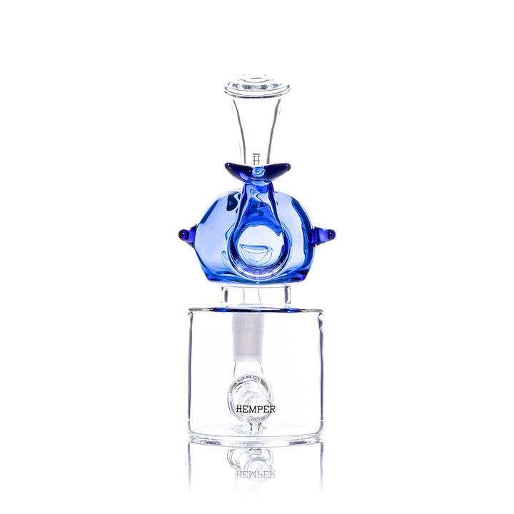HEMPER- Blue Whale Bong 6.5"