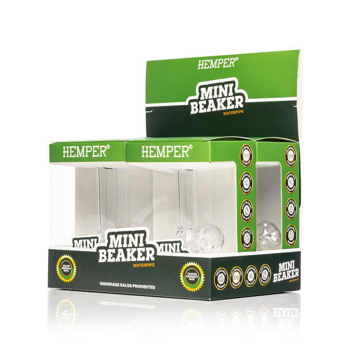 HEMPER - Mini Beaker Bong Display 4 Count