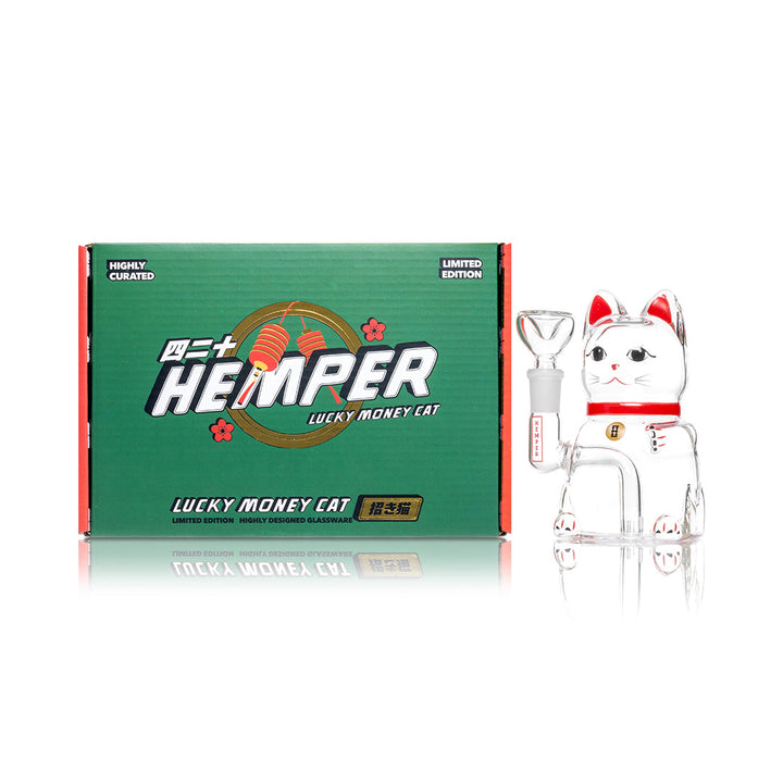 HEMPER - Lucky Money Cat Bong 5"