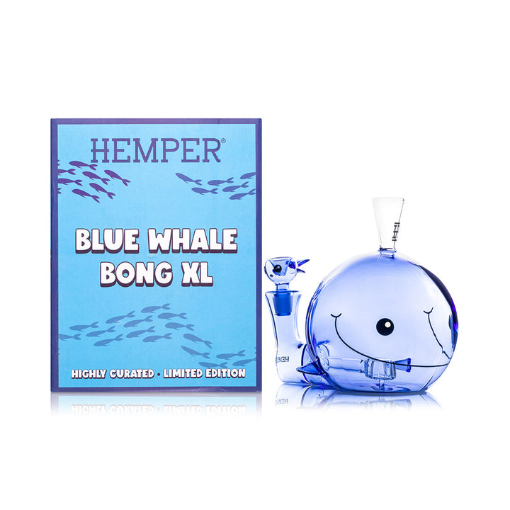 HEMPER- Blue Whale XL Bong 6.25"