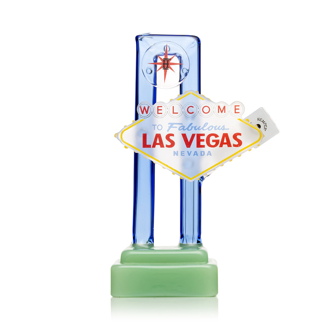 Las Vegas Sign XL Glass Bong 8.2 Inches