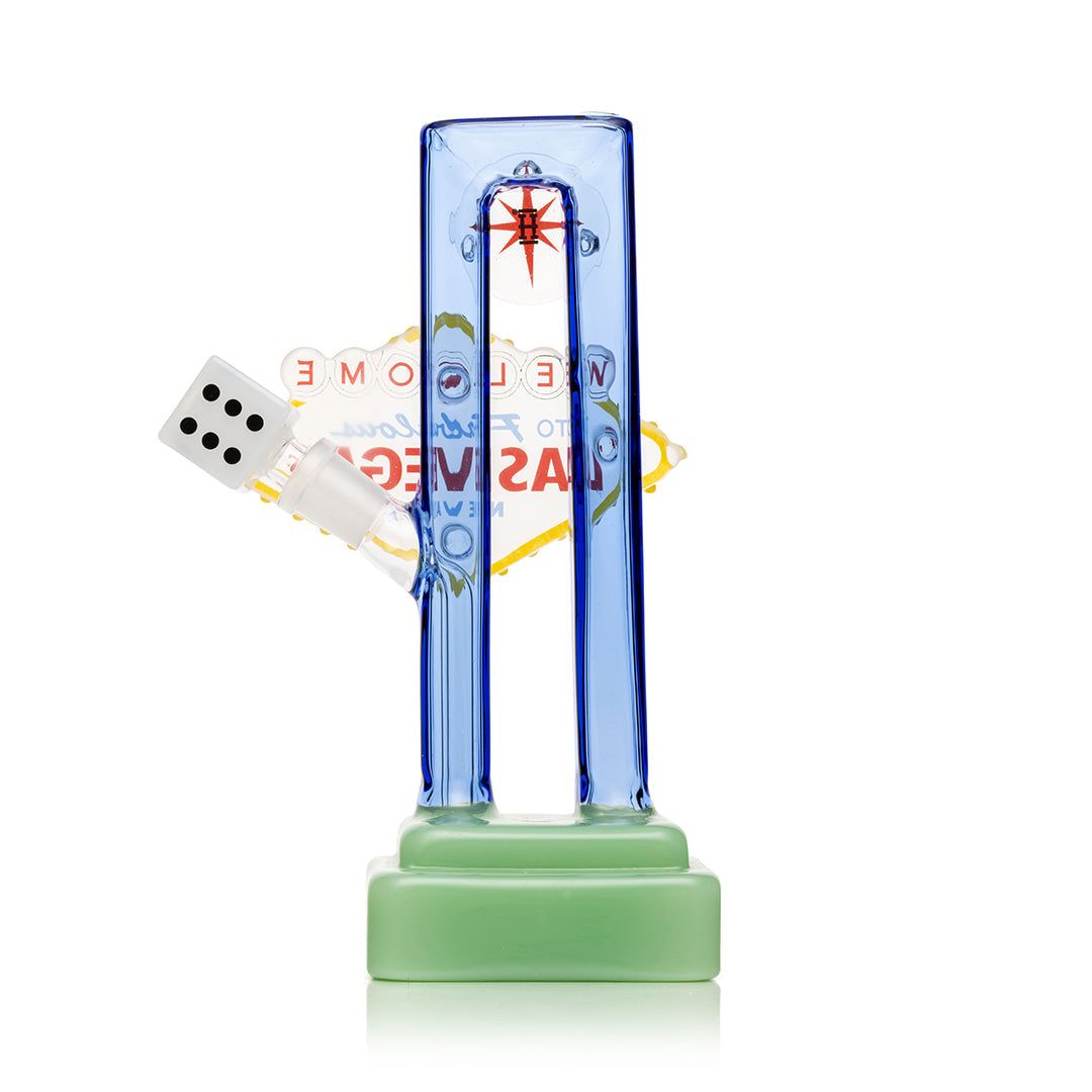 Las Vegas Sign XL Glass Bong 8.2 Inches
