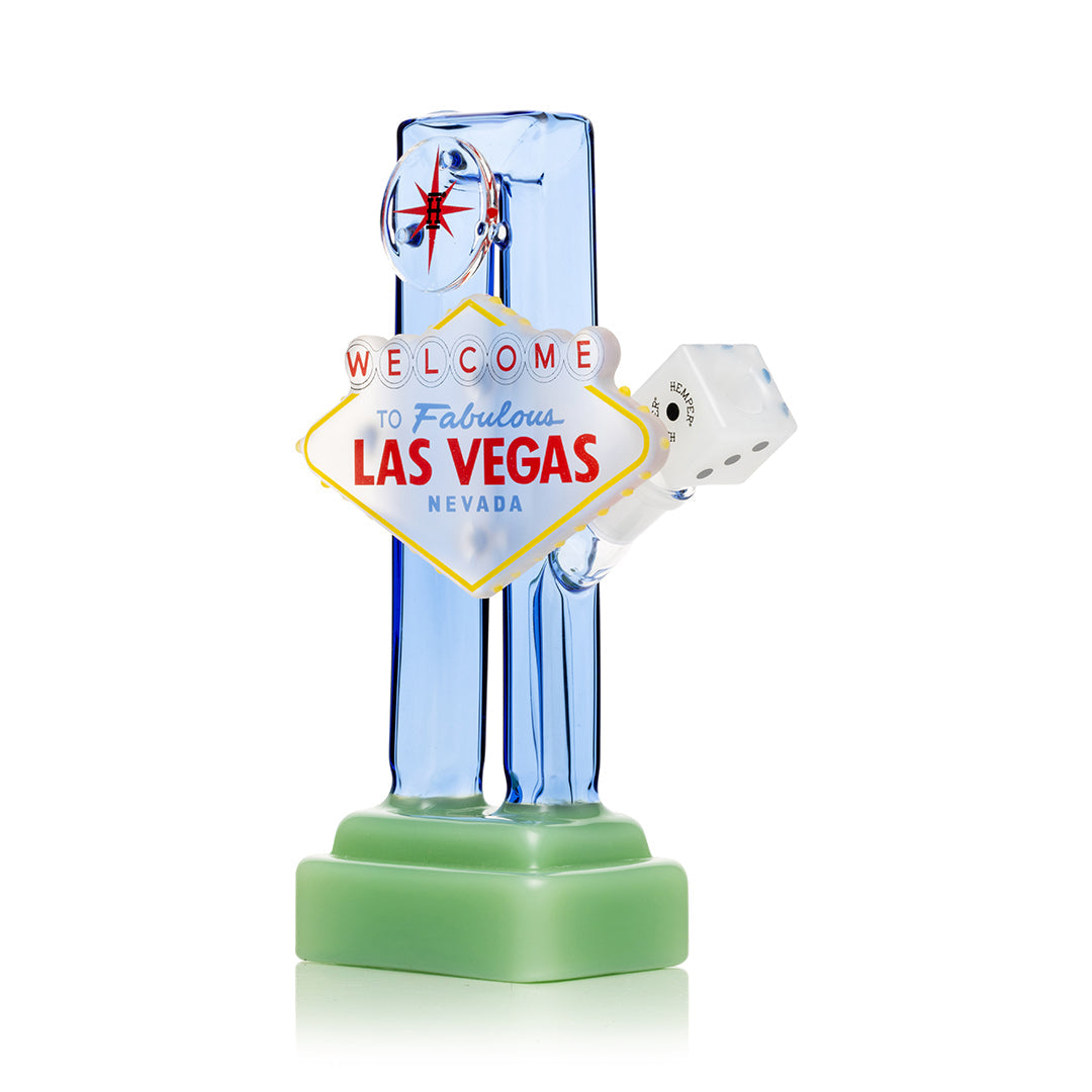 Las Vegas Sign XL Glass Bong 8.2 Inches
