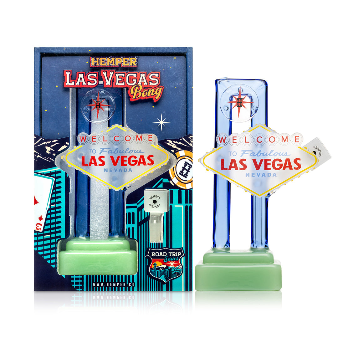 Las Vegas Sign XL Glass Bong 8.2 Inches