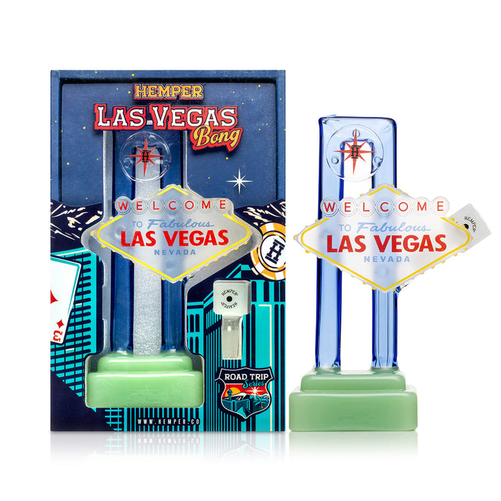 Las Vegas Sign XL Glass Bong 8.2 Inches