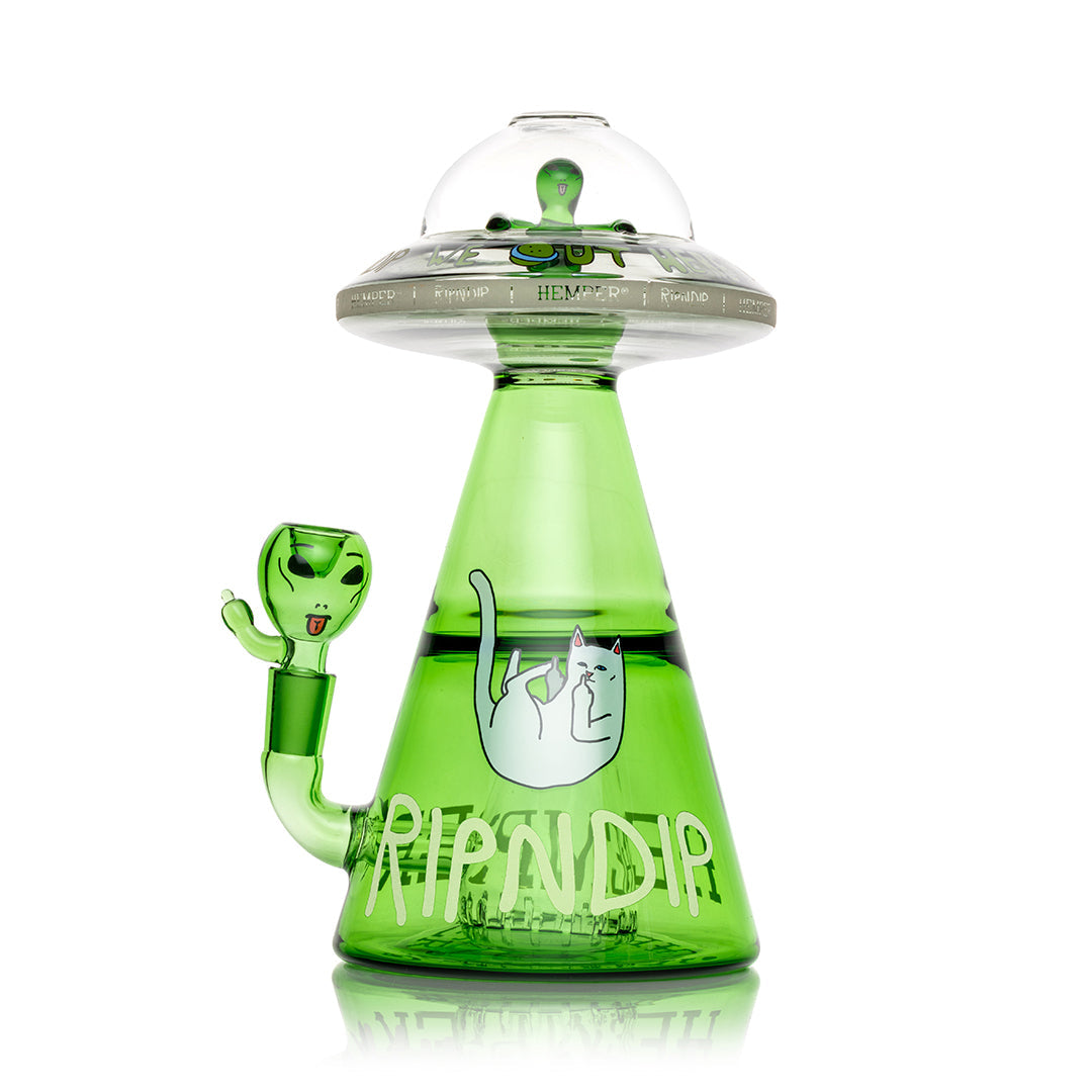 RIPNDIP X HEMPER Lord Alien UFO Bong