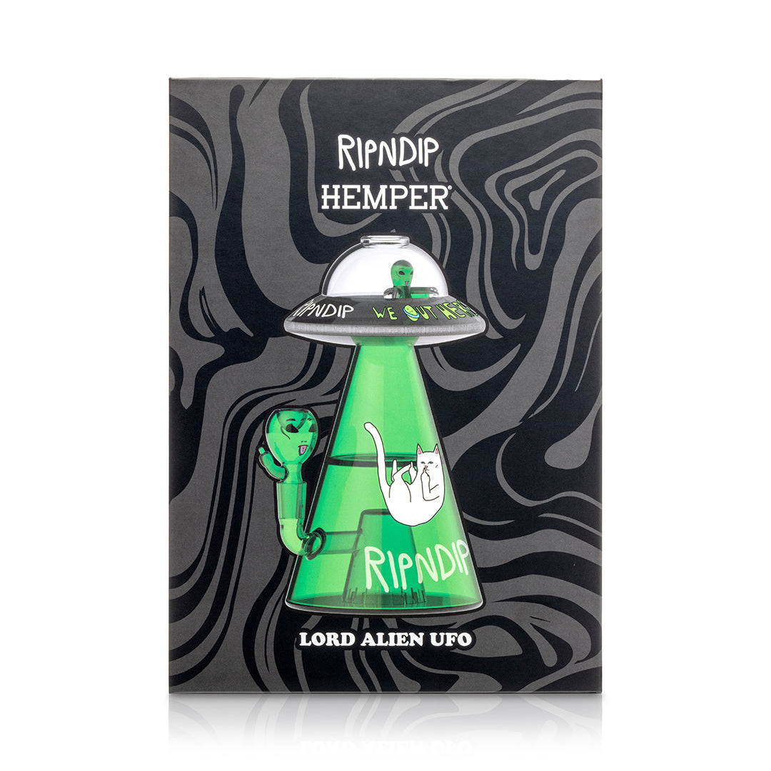RIPNDIP X HEMPER Lord Alien UFO Bong