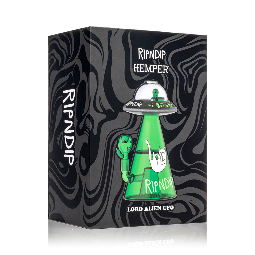 RIPNDIP X HEMPER Lord Alien UFO Bong
