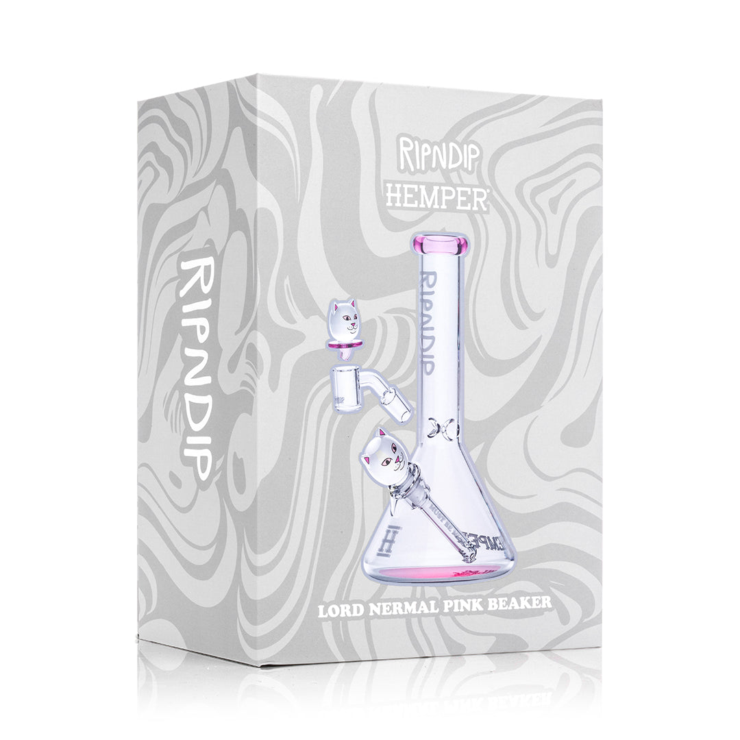 RIPNDIP X HEMPER Lord Nermal Pink Beaker Bong Kit