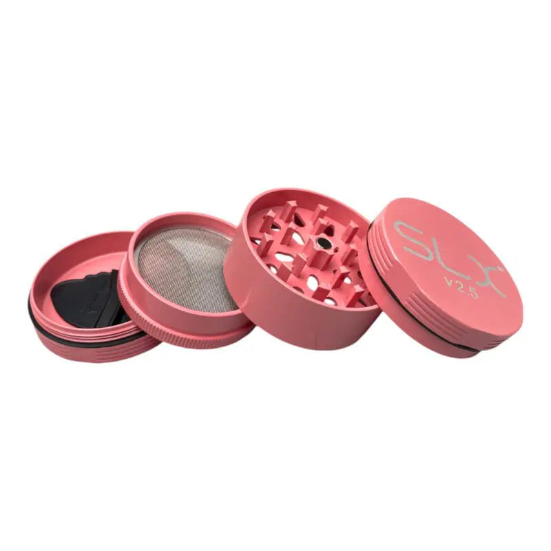 SLX Grinder Aluminium Non Sticky 62 mm, Flamingo Pink