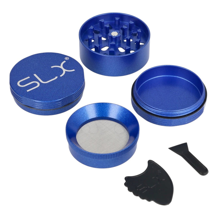 SLX Grinder Aluminium Non Sticky 88 mm, Ocean Blue