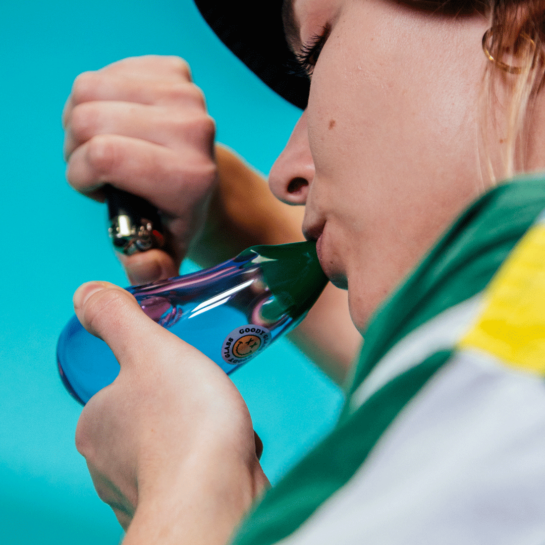 Goody Glass - Eggplant Hand Pipe