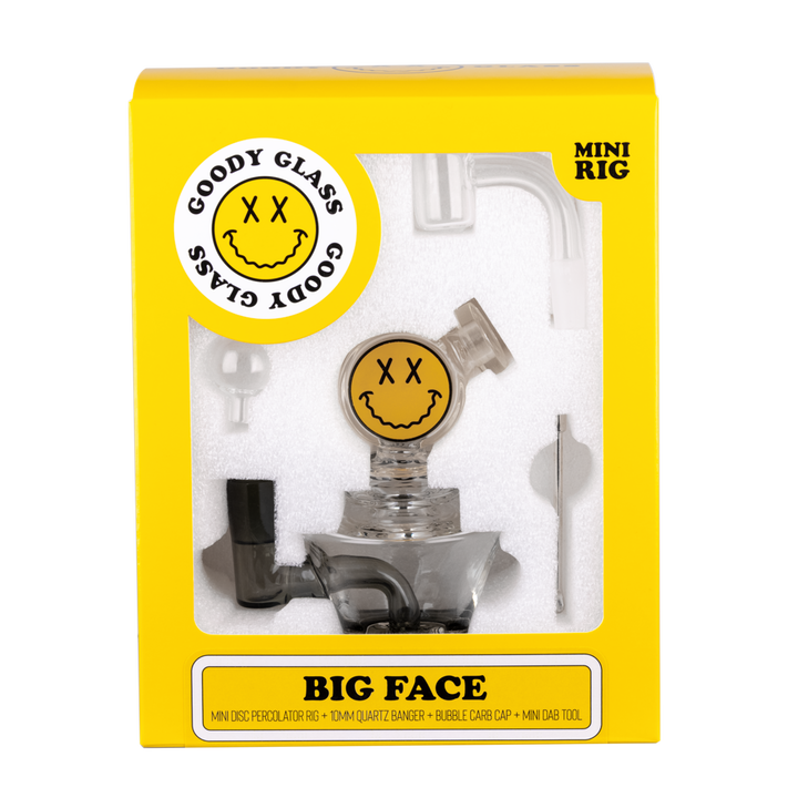 Goody Glass - Big Face Mini Dab Rig 4-Piece Kit