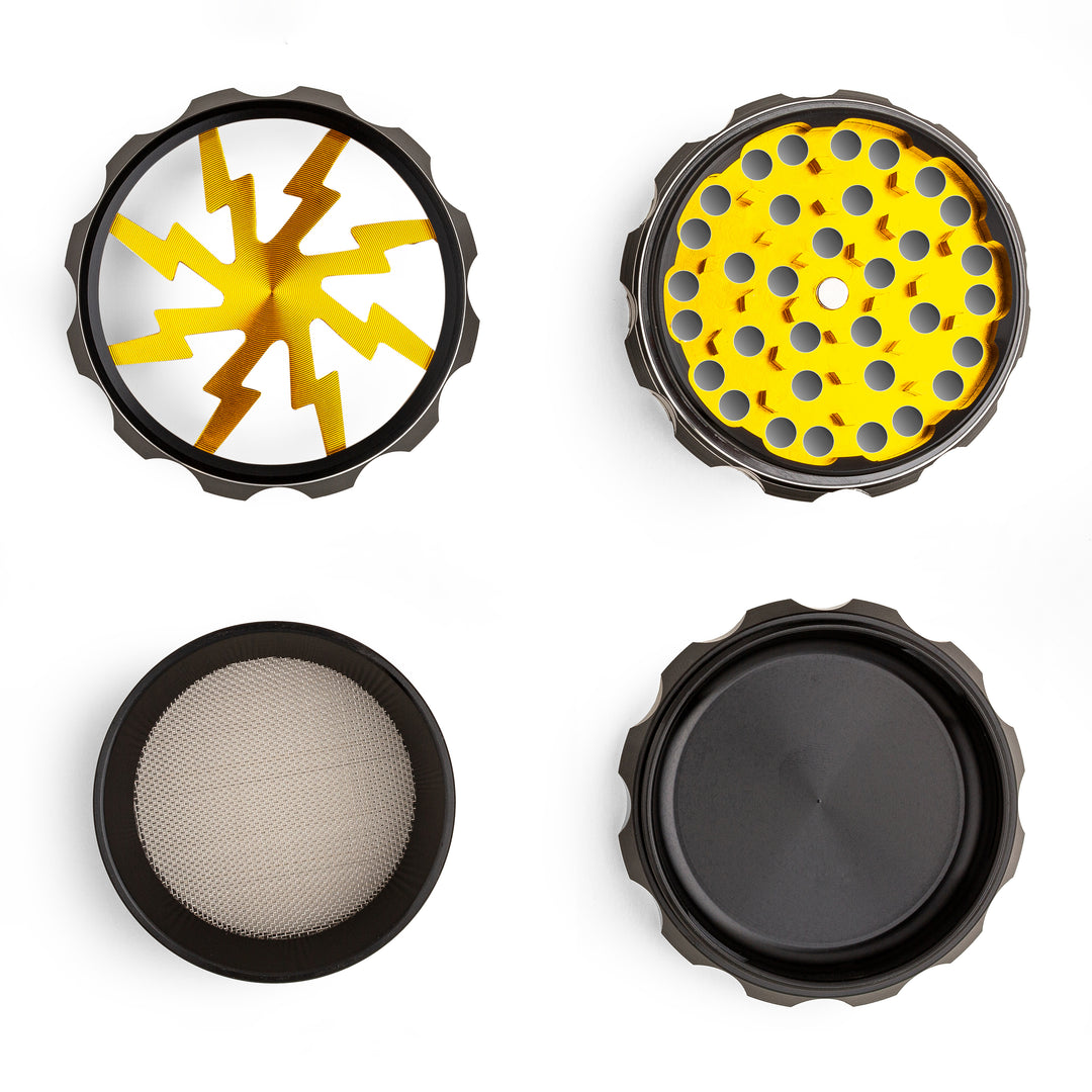 KOZO Grinder 63mm Gold Lightning