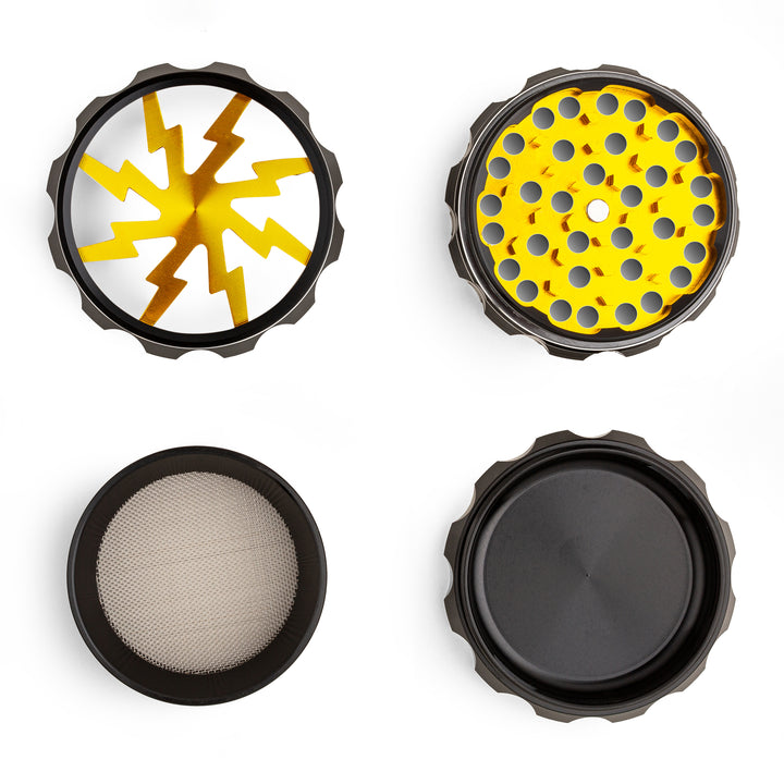 KOZO Grinder 63mm Gold Lightning