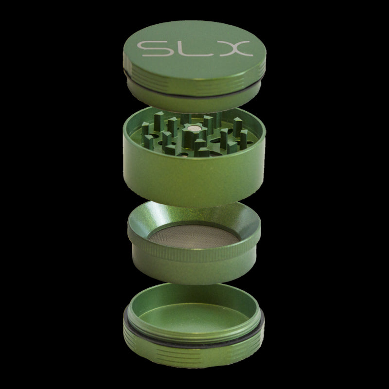 SLX Grinder Aluminium Non Sticky 88 mm, Leaf Green
