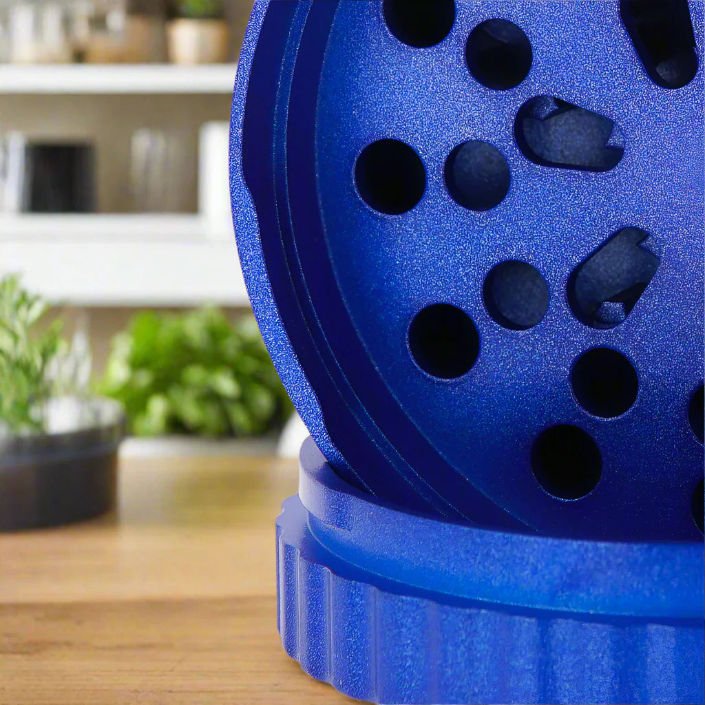 SLX Pro Grinder Aluminium Non Sticky 62 mm, Ocean Blue