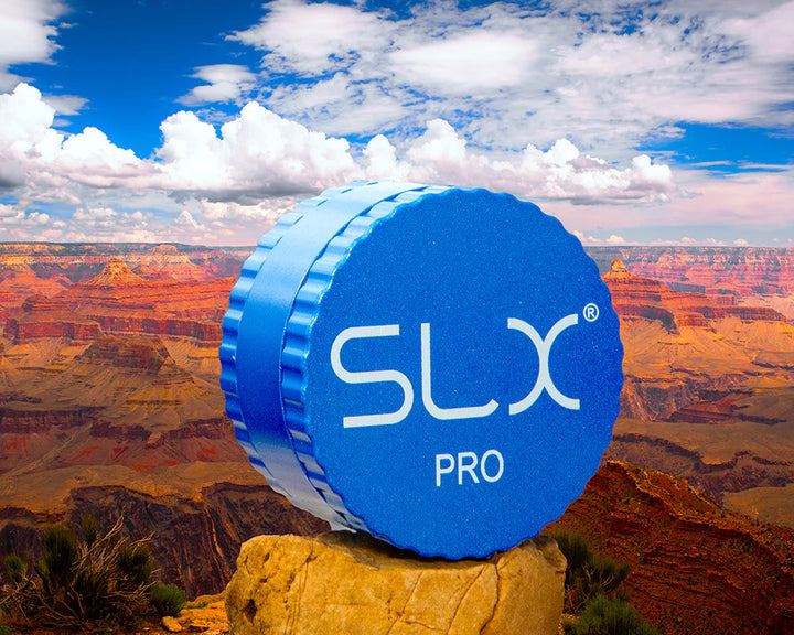 SLX Pro Grinder Aluminium Non Sticky 62 mm, Ocean Blue