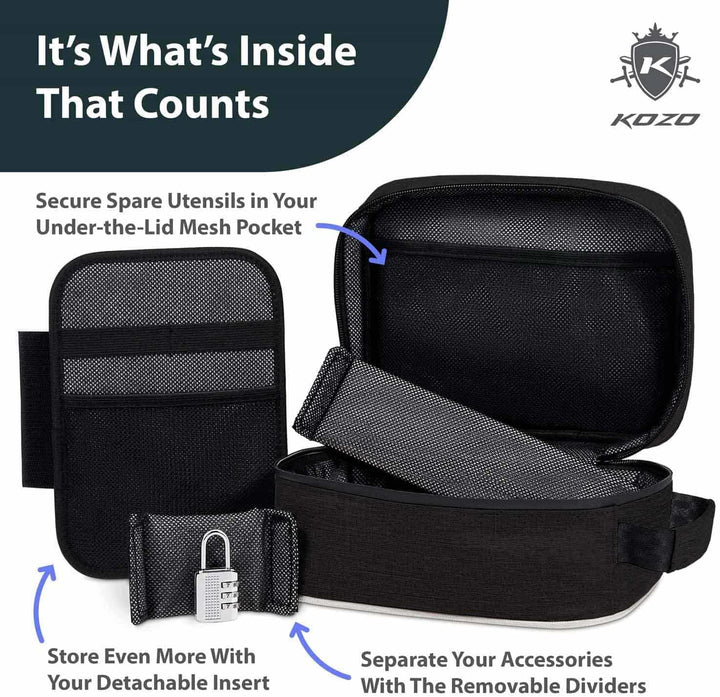 KOZO Smell Proof Bag Black