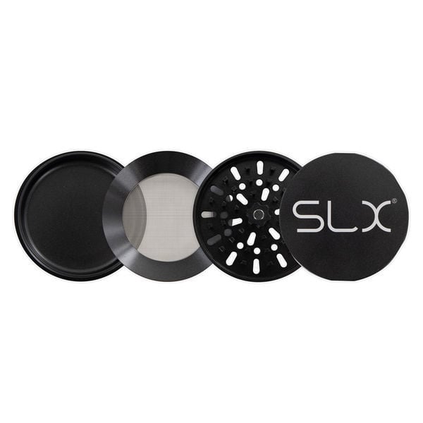 SLX Grinder Aluminium Non Sticky 88 mm, Black
