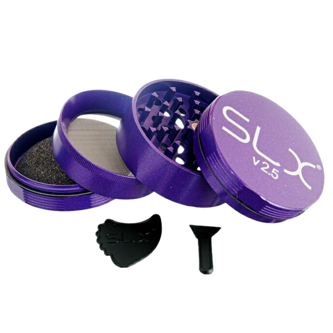 SLX Grinder Aluminium Non Sticky 62 mm, Purple Haze