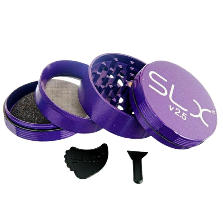 SLX Grinder Aluminium Non Sticky 62 mm, Purple Haze